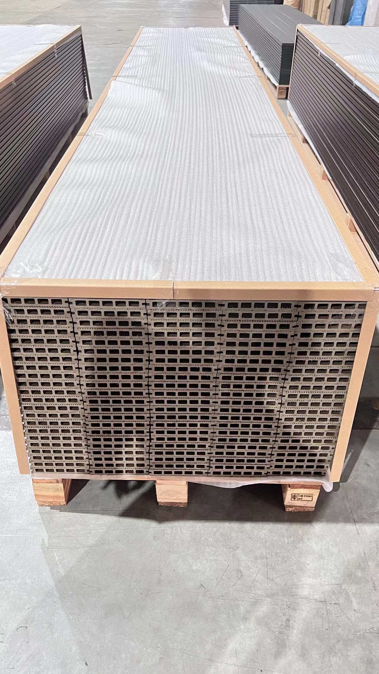 3D-oppervlakte holle WPC-terrasplanken