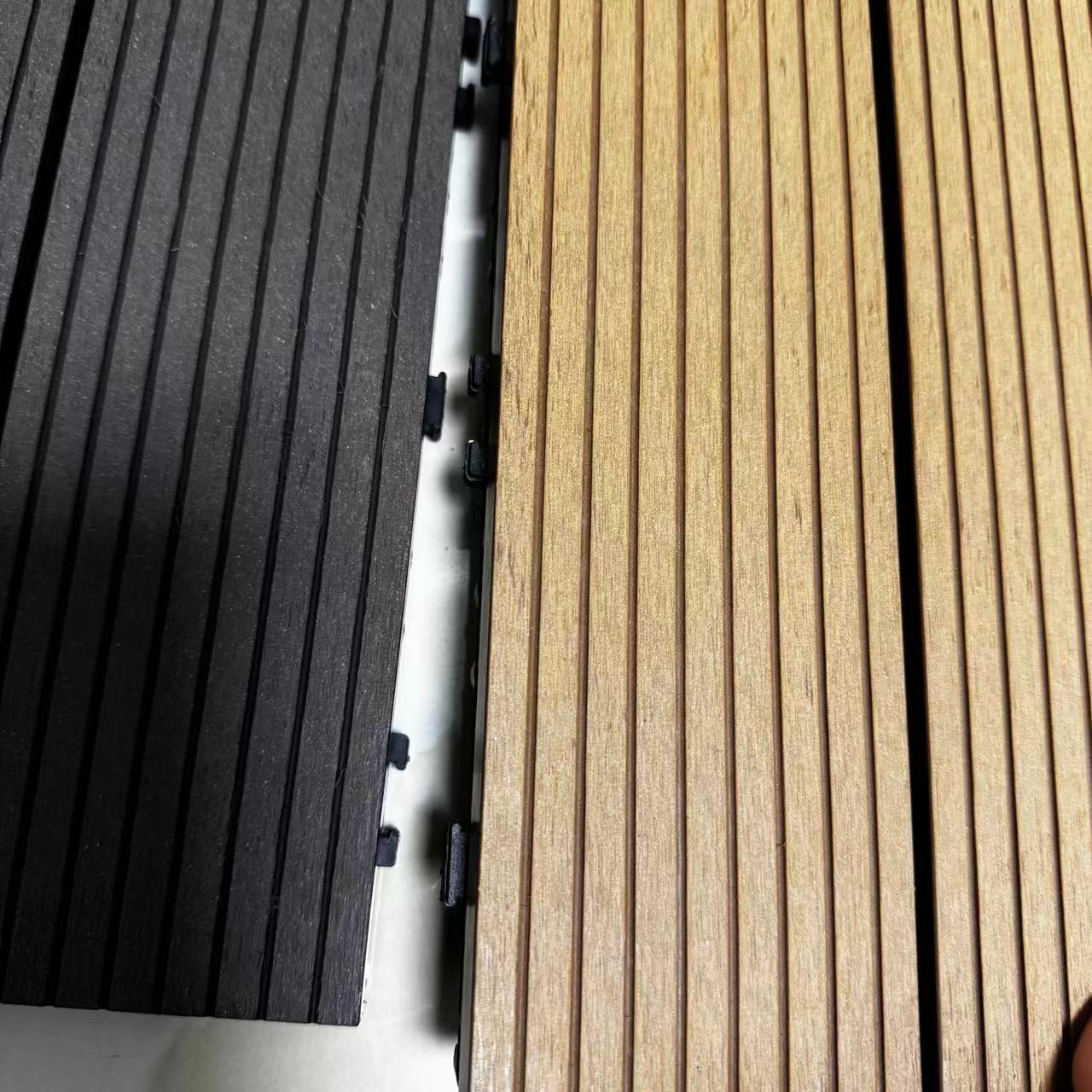 DIY in elkaar grijpende WPC-tegels voor buiten