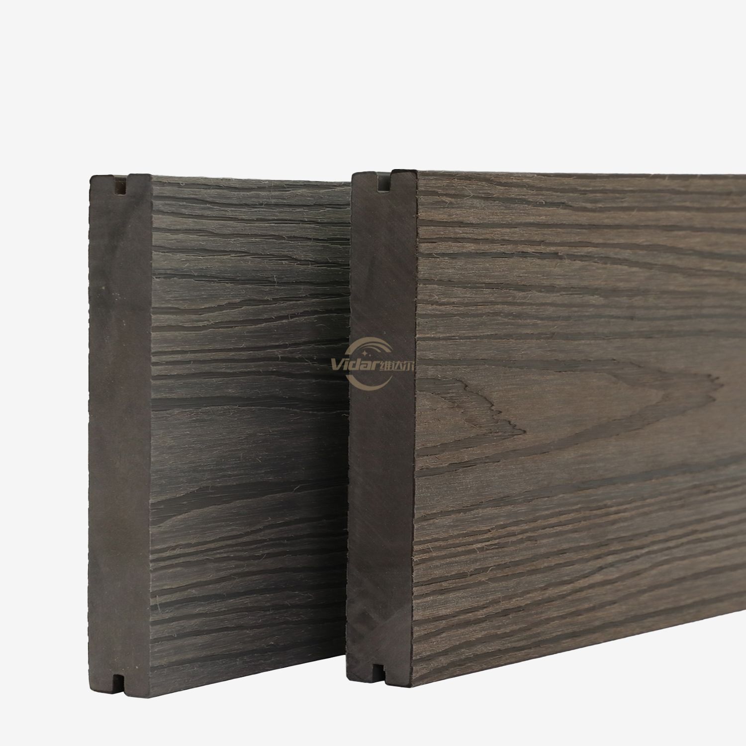 143*22.5 Buiten composiet terras houten korrelco-extrusie dekplaten UV-beveiligingspleet voor tuin