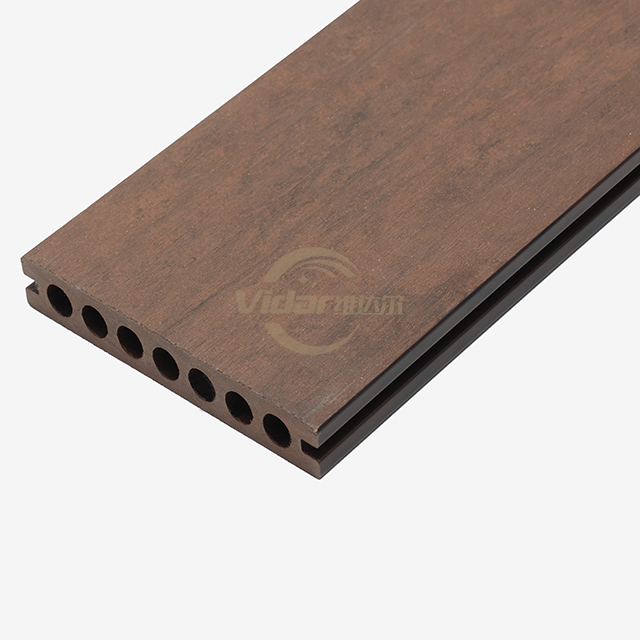 140 * 22 mm WPC-terrasplanken 3D-oppervlak houten buitenvloeren WPC composiet terrasplanken WPC vloer holle terrasplanken